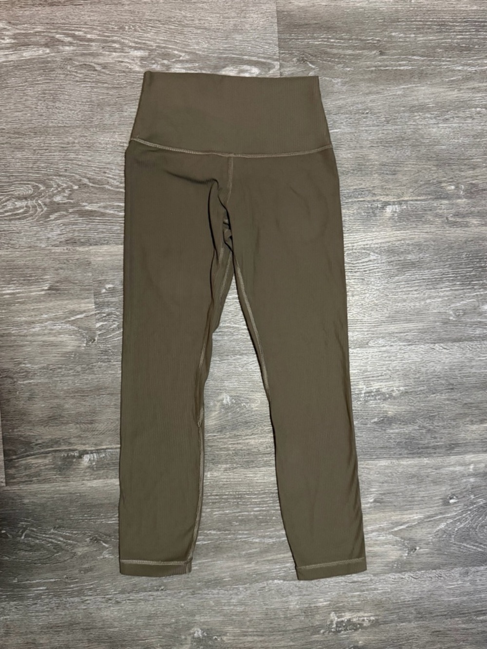 lululemon athletica Olive High-Waist Ribbed Leggings
